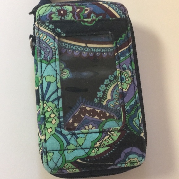 Vera Bradley Sm ID Wallet Midnight Blue Retired - Picture 2 of 8